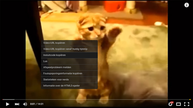 YouTube insluitcode kopiëren